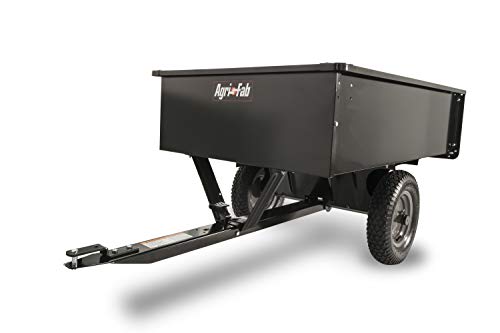 Steel Utility Dump Cart, 12 cu ft Capacity, 16" Pneumatic Wheels D446