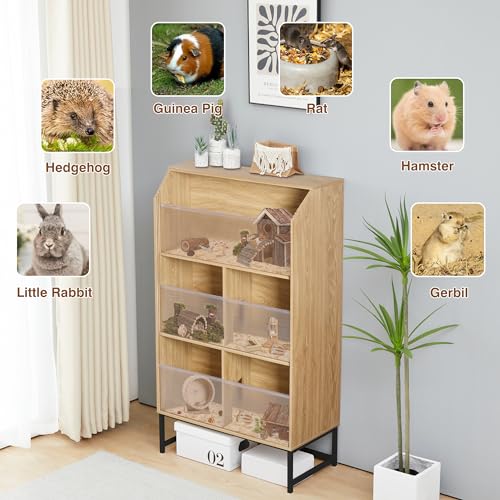 3-Tier Small Animals Cage with Acrylic Panels X665388