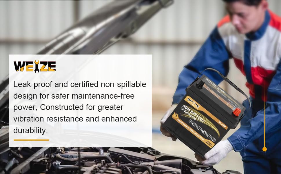 AGM Battery BCI Group 35 650CCA B85459