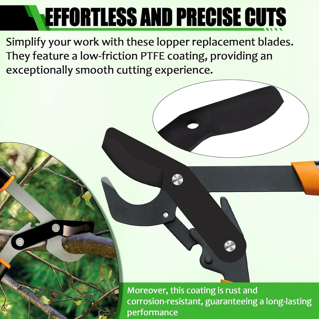 (2-Pack) Steel Replacement Blade for Loppers - Black I440