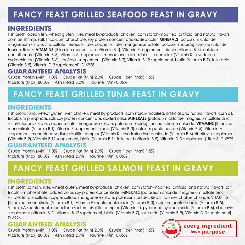 Grilled Seafood Collection Gourmet Wet Cat Food Variety Pack, 3 oz Cans Y797612