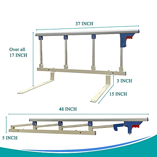 Collapsible Bed Side Grab Rail (37"x14", Only 1) H8600