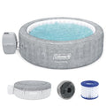 Grey Large Round Inflatable Hot Tub with 180 AirJets and EnergySense Cover Y68296