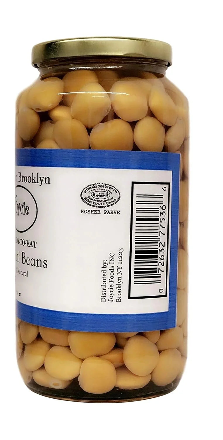 Ready To Eat Lupini Beans 32 OZ Jar Pack of 6 H278