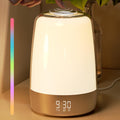 Dimmable Touch Sunrise Alarm Clock with 6 RGB Colors 5 Nature Sounds O8732