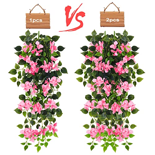 UV Resistant Artificial Bougainvillea Hanging Plant E614110