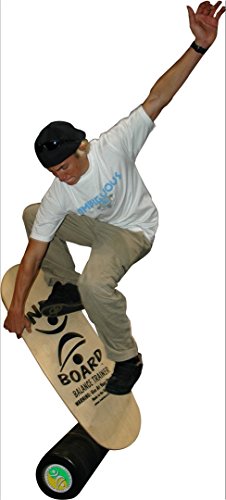 Pro Balance Board with Roller - 42” X 15” deck and 8.5” diameter Pro Roller D170