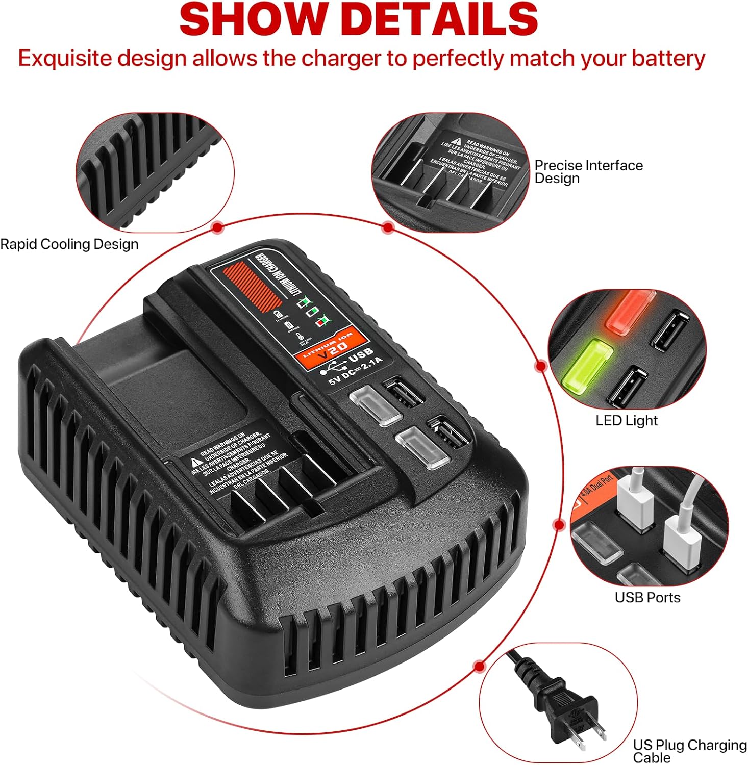 2Pack 20V 3.5Ah Replacement Battery and Charger Kit F48138