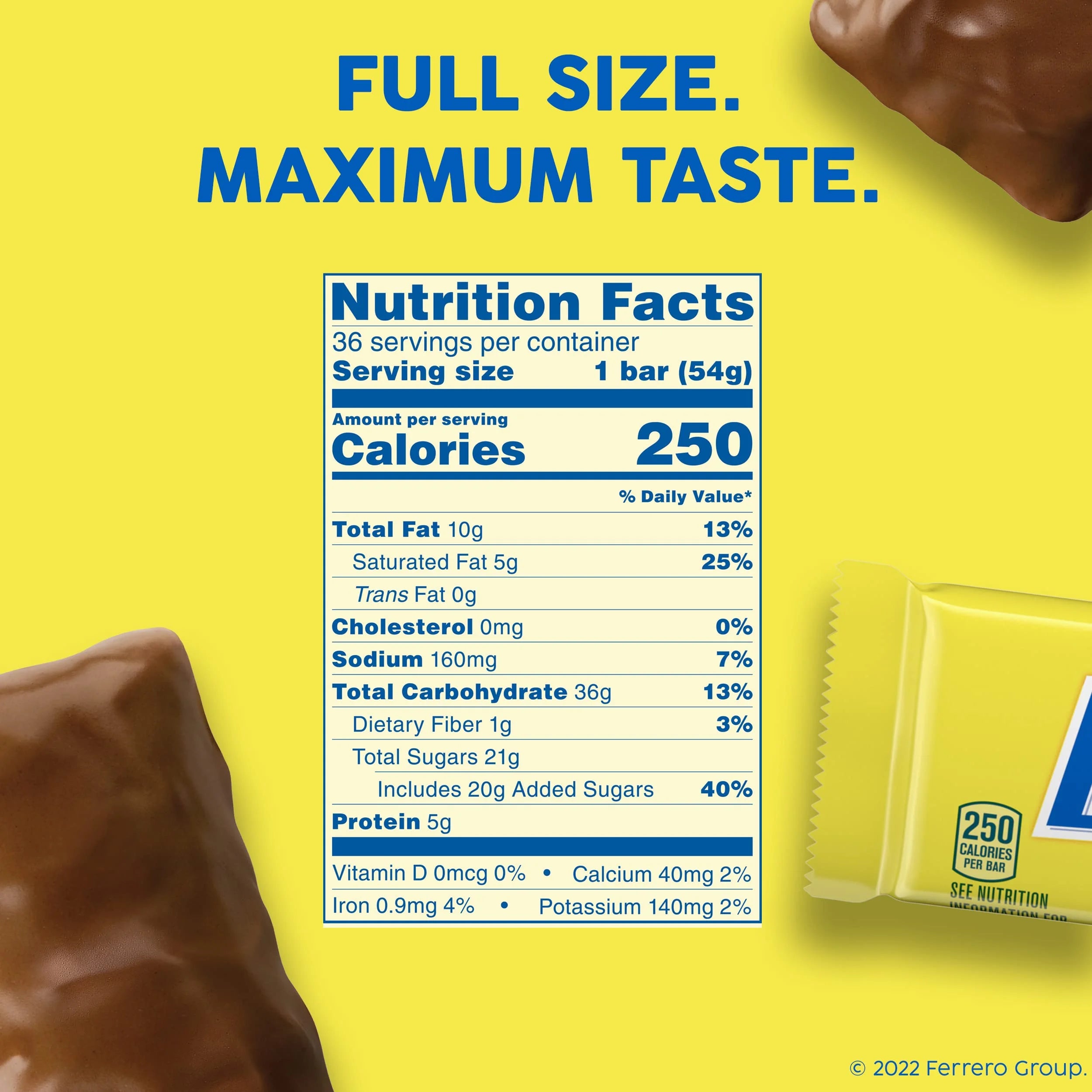 1.9 oz Full Size Individually Wrapped Candy Bars (24 Count) Z25286