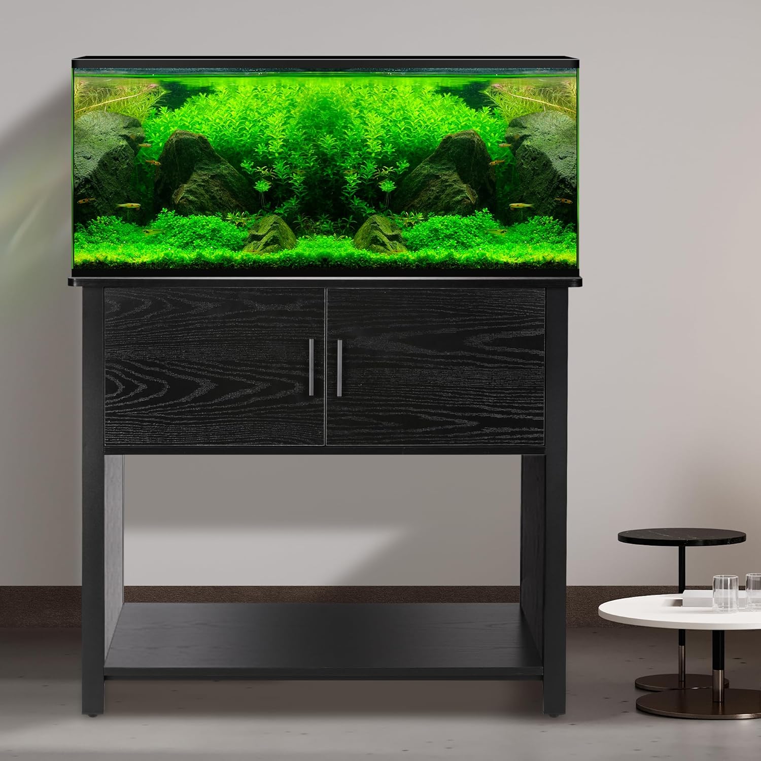 Aquarium Stand, 40-50 Gallon, Metal Frame, 18.9" D x 36.6" W x 32" H P564404