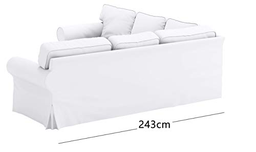 Polyester Flax Light Gray Slipcovers for 2 + 2 Sectional Corner Sofa M567727