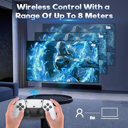 Retro Game Console with 40000+ Games, 4K HDMI, Dual 2.4Ghz Wireless Controllers (128G) T66448