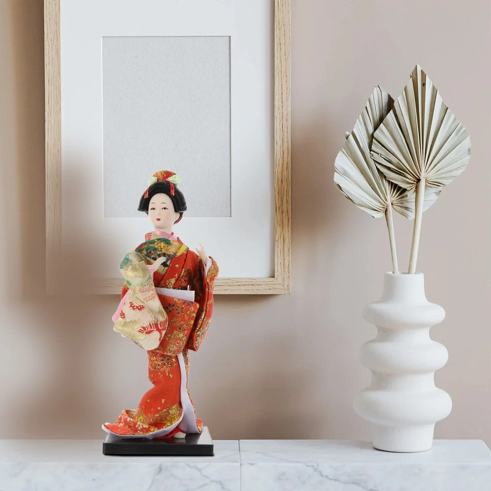 2 Pc Silk Kimono Doll A28215