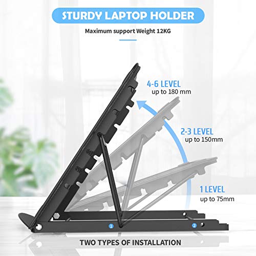 Black Foldable Portable Laptop Stand Q720