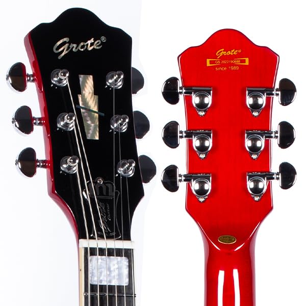 Black Semi-Hollow Body Electric Guitar L35388