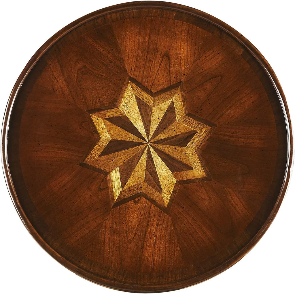 Round Inlaid Accent Table U626178