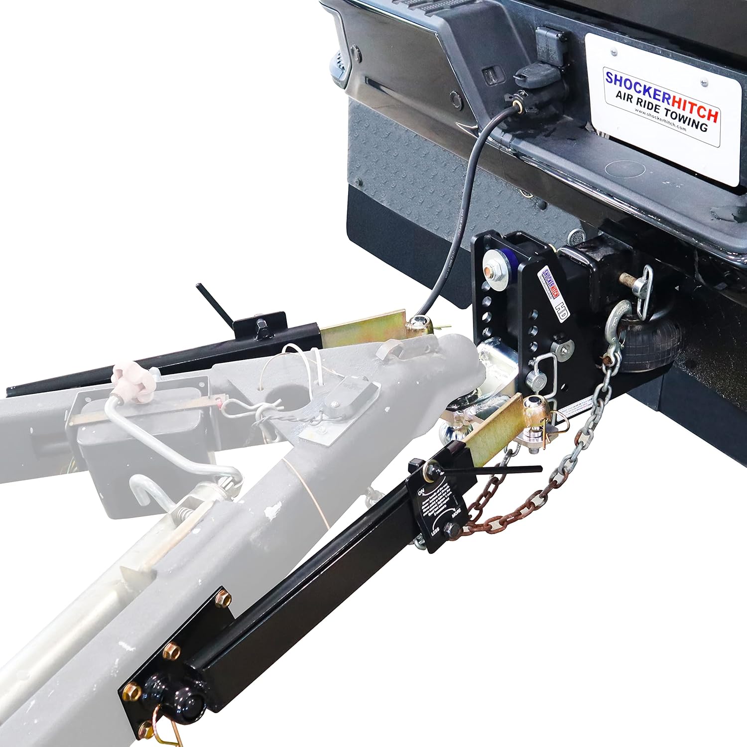 Black Air Hitch & Sway Control Towing Kit, Fits 3" Hitch 2 Sway Arm Z45099