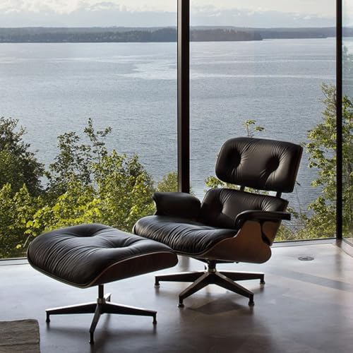 Leather Single Sofa Chair with Footrest O797710
