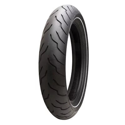 American Elite Front Motorcycle Tire MT90B-16 Narrow White Wall F825381