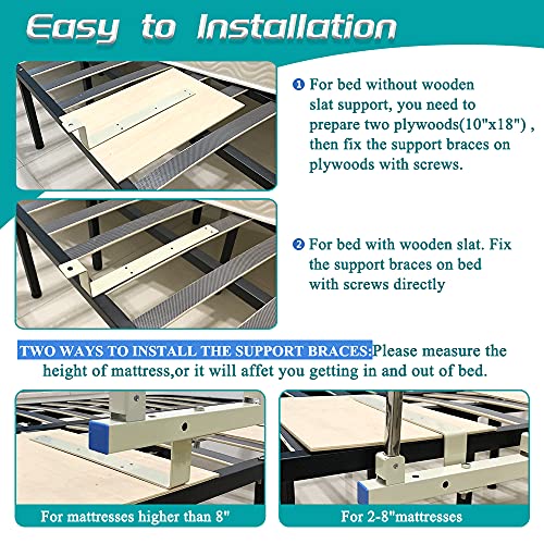 Collapsible Bed Side Grab Rail (37"x14", Only 1) H8600