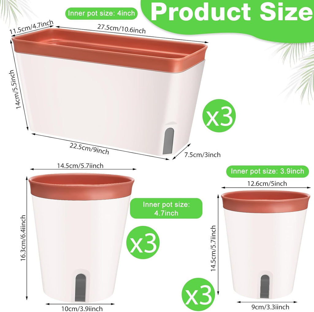 9 Set Self Watering Window Planter Box R788