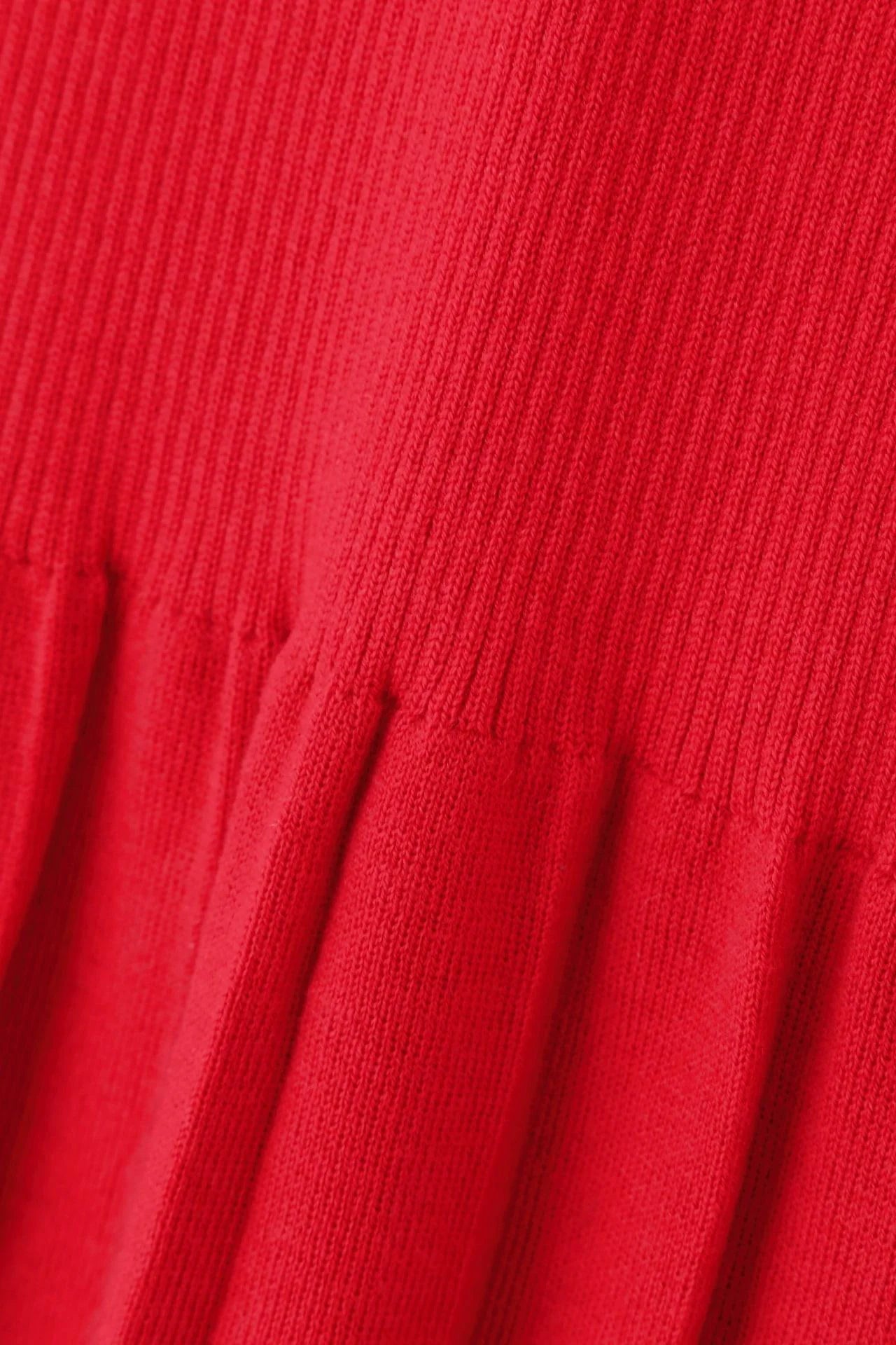 Knit pleated skirt J326214