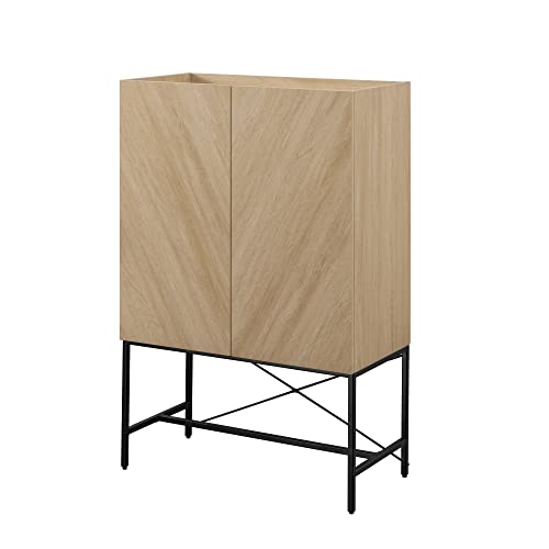 Dark Walnut 2-Door Tall Accent Cabinet Q4487