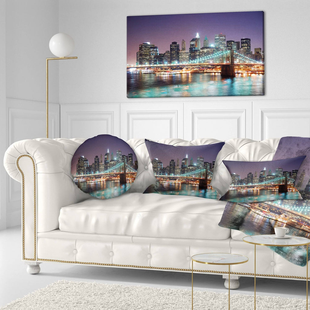 Multi-Color Cityscape Canvas Print 40 in. Wide x 20 in. High A759377