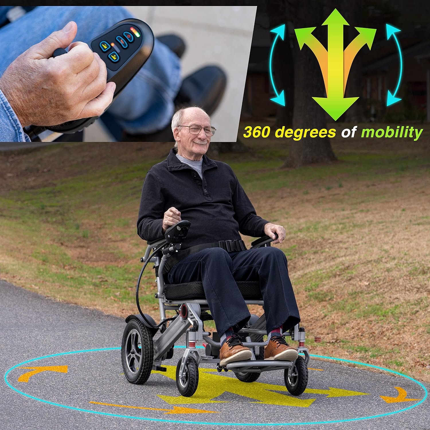 Gray Electric Wheelchair E97374