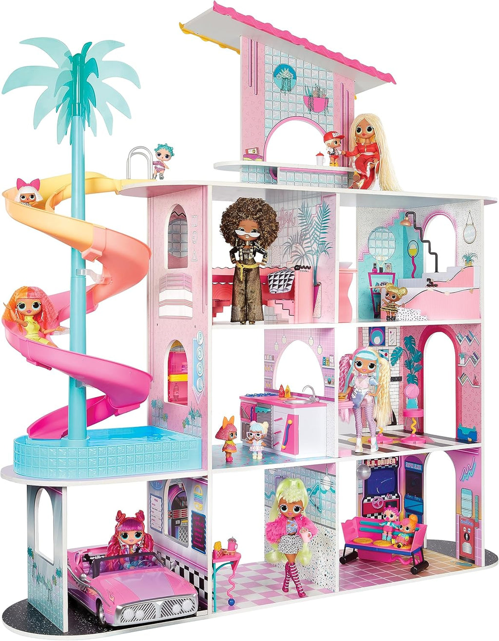 OMG Fashion House Playset with 85+ Surprises and Real Wood T214