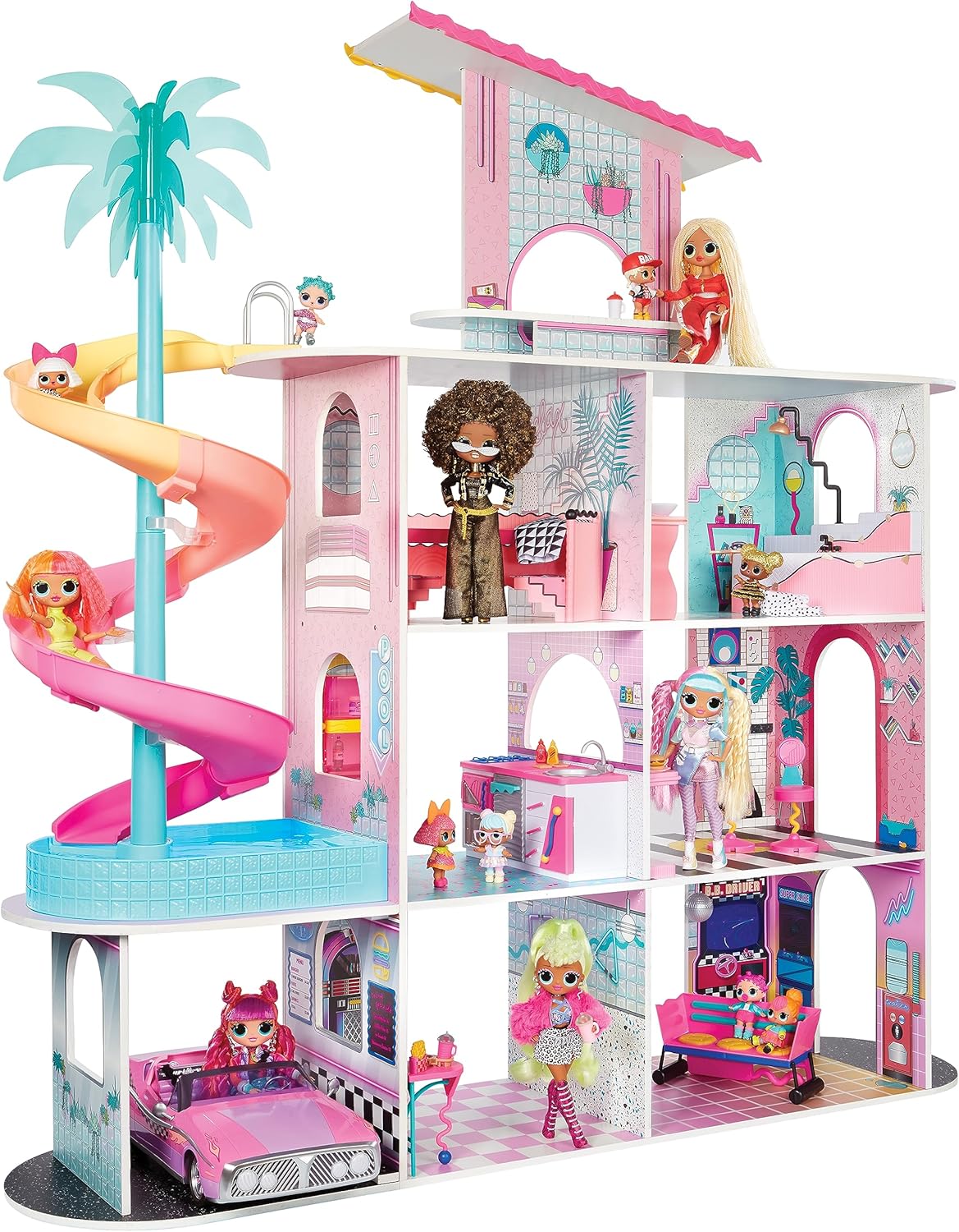 OMG Fashion House Playset with 85+ Surprises and Real Wood T214
