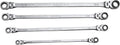 4-Piece SAE Double Box Universal Spline Ratcheting Wrench Set D9657