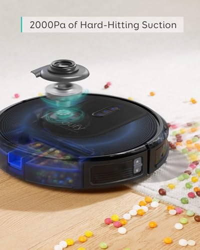 Robot Vacuum with Self Emptying, 2.85-Inch Slim Design D421416
