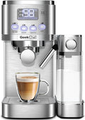 7-in-1 Espresso Machine with Automatic Milk Frother, 20 Bar, Stainless Steel A74814