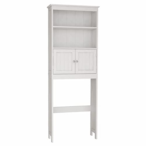 White 2 Door Wooden Floor Storage Cabinet with 1 Drawer F152