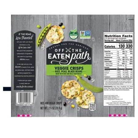 Sea Salt Veggie Crisps, 2.5 oz (Case of 24) W73931