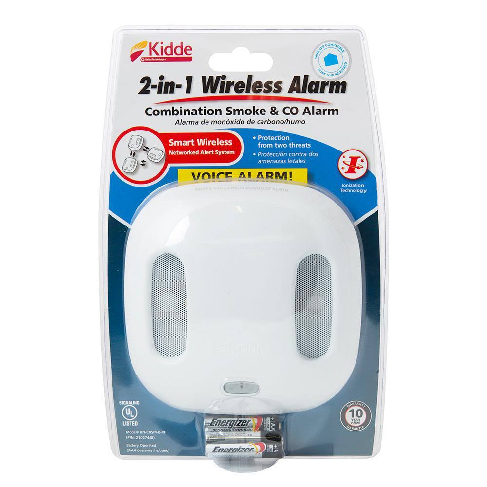 2-in-1 Battery Operated Wireless Combination Smoke Carbon Monoxide Alarm P129