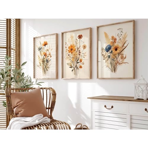 Sage Green Forest Canvas Wall Art Prints Set of 3 12x16 Inch Unframed X4057