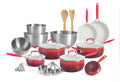25 Piece Ceramic Nonstick Aluminum Cookware Set S956