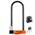 Heavy Duty Bicycle U Lock Bike Lock with Bracket (4-Inch x 11.5-Inch) F507596