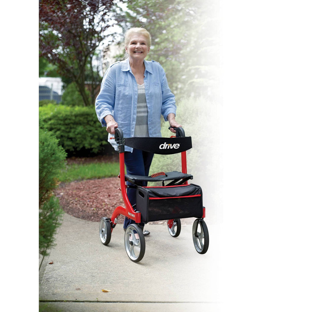 Red Rollator Walker Z386355