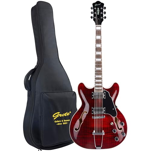 Black Semi-Hollow Body Electric Guitar L35388