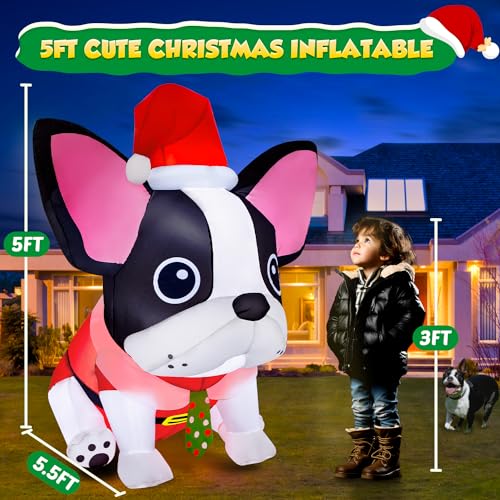 12FT Giant Christmas Inflatables Snowman Decorations Built-in Music Box & 360° Rotation 3-Colored LEDs Huge Christmas Inflatable U3871