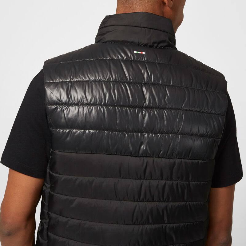 Black Red Padded Vest F9607