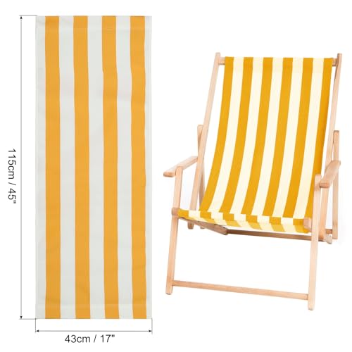 Blue White 45 x 17 Oxford Cloth Sling Chair Replacement Fabric R105163