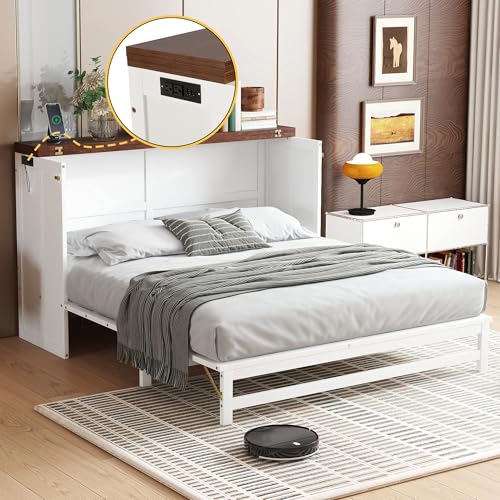 Queen Size Murphy Bed with Storage Drawers W395939