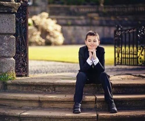 Boys Linen 2 Piece Suit Jacket Pant Tuxedo U921917