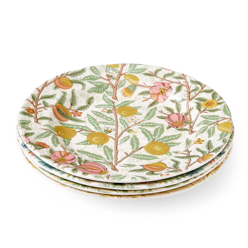Multicolored Luncheon Plate Set of 4 H859