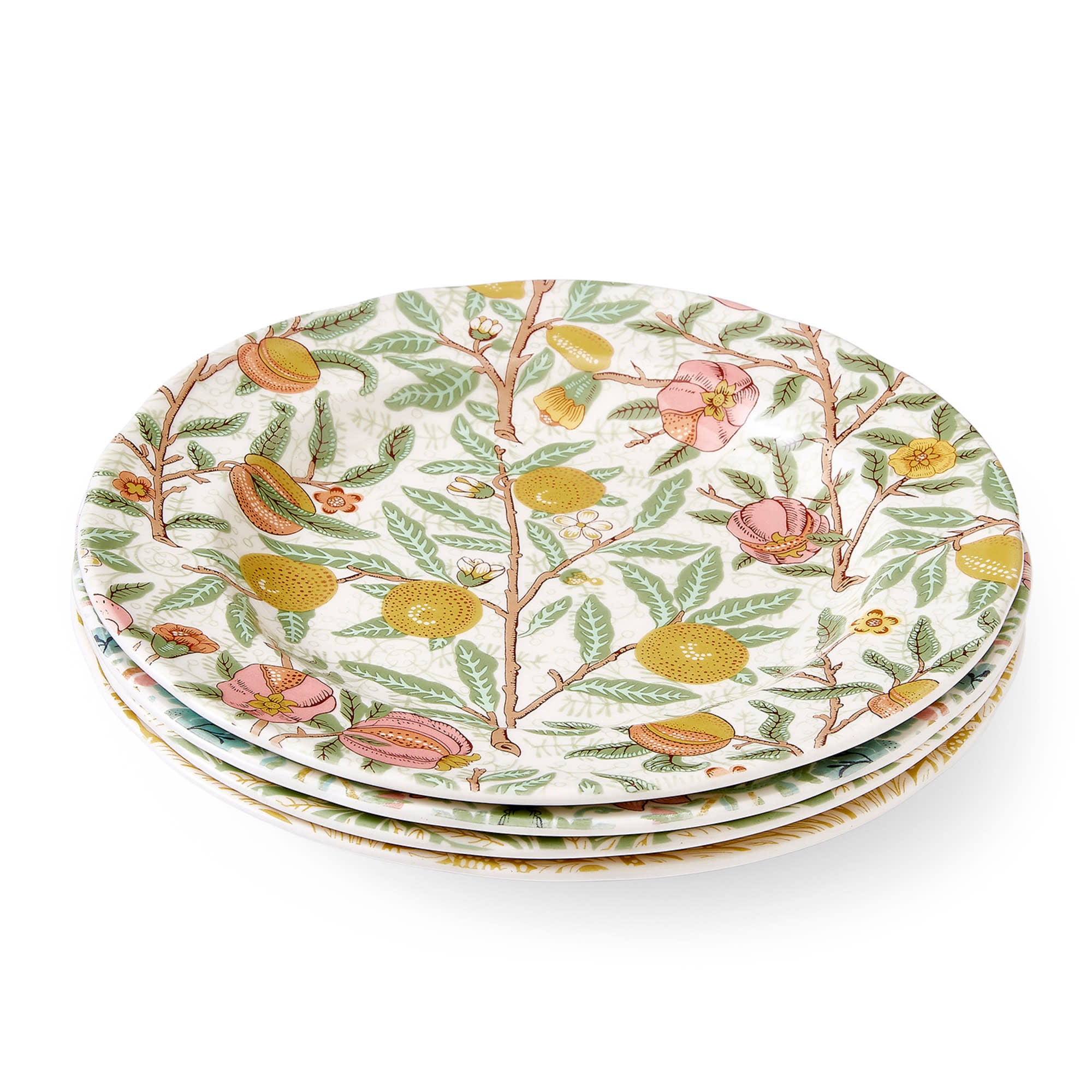 Multicolored Luncheon Plate Set of 4 H859