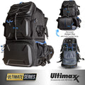 Heavy Duty Camera Backpack with Removable Gadget Bag & Waterproof Rain Cover S636